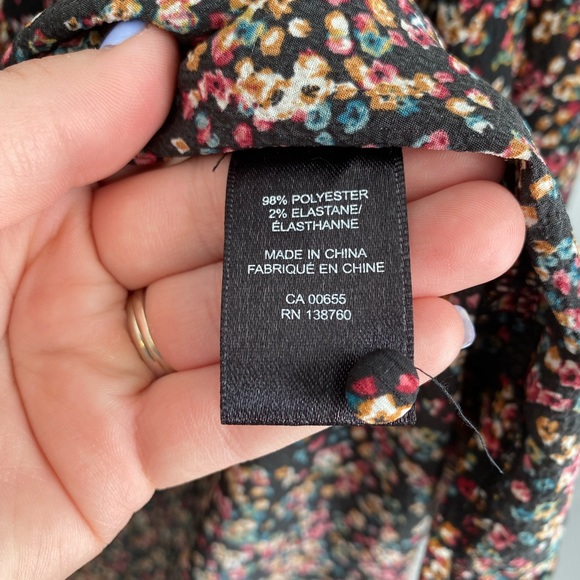 Balloon Sleeve Floral Print Blouse - Picture 9 of 11